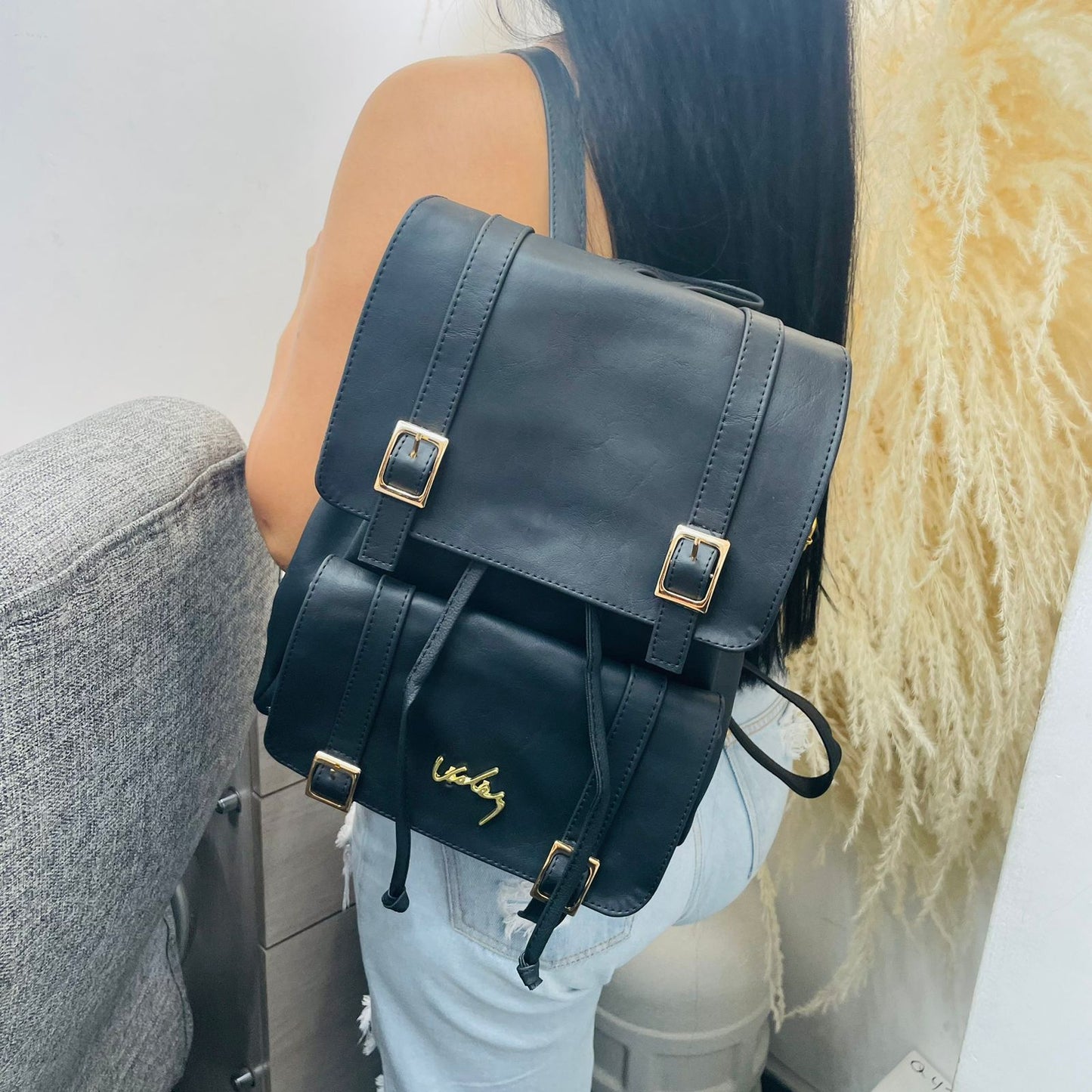 🌟 Morral Sahara Chic 👜✨Cuero vegano de alta calidad
